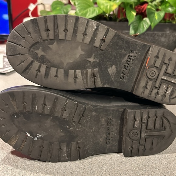 Sperry Top Siders-8.5 Women’s Boots w/Rubber Shoes &Soles,Quilted Fabric Uppers - Picture 4 of 8